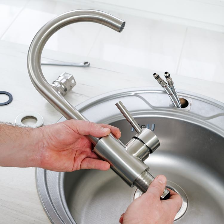 new-sink-installation